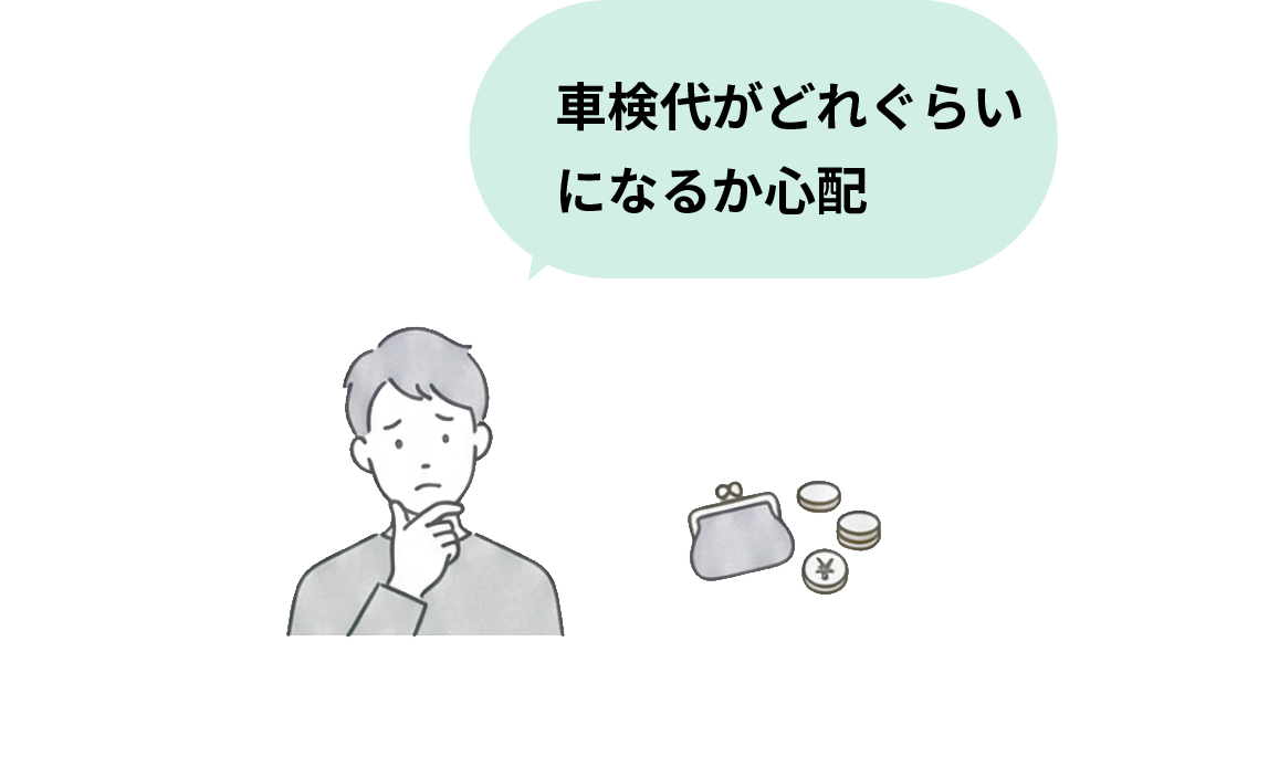 車検代がどれぐらいになるか心配